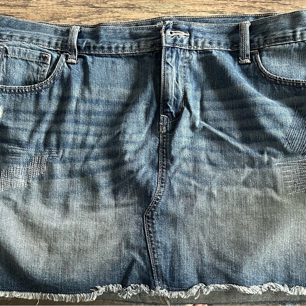 Old Navy Blue Denim Mini Skirt